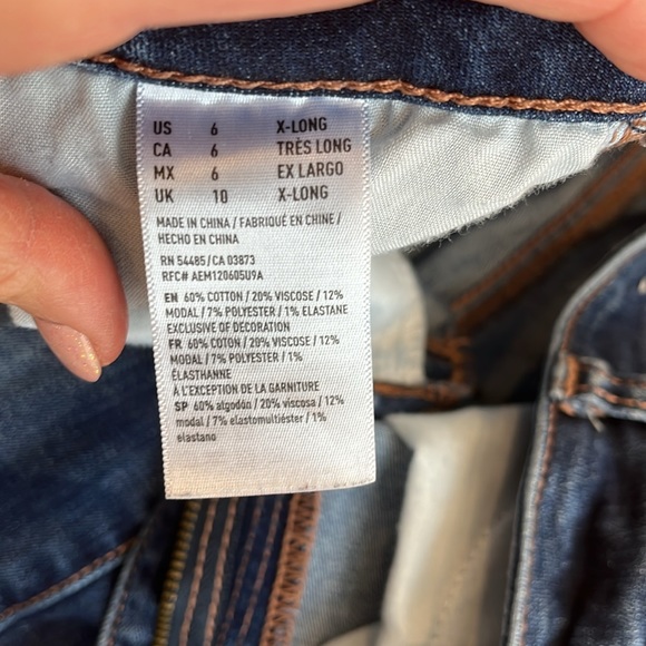 AMERICAN EAGLE Super Stretch Jegging. Size: 6 x-long. EUC. - Picture 6 of 9